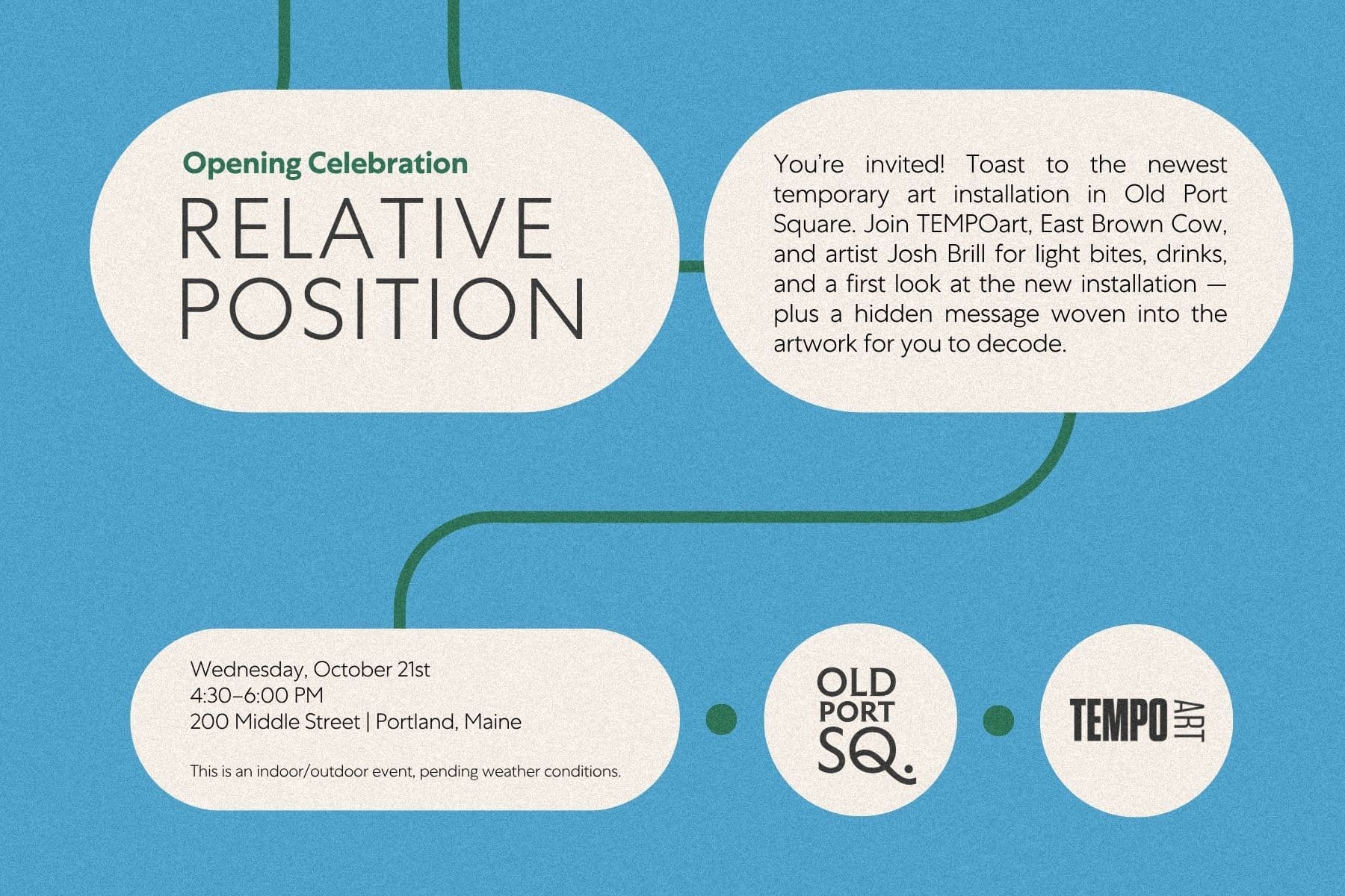 Relative Position: Art Installation Celebration